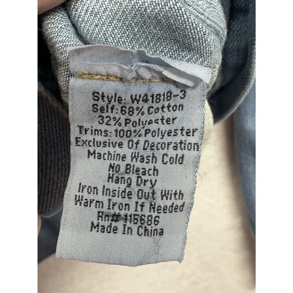 Johnny Was Workshop Jean Jacket Womens XL Oman Embroidered Floral - Picture 11 of 12